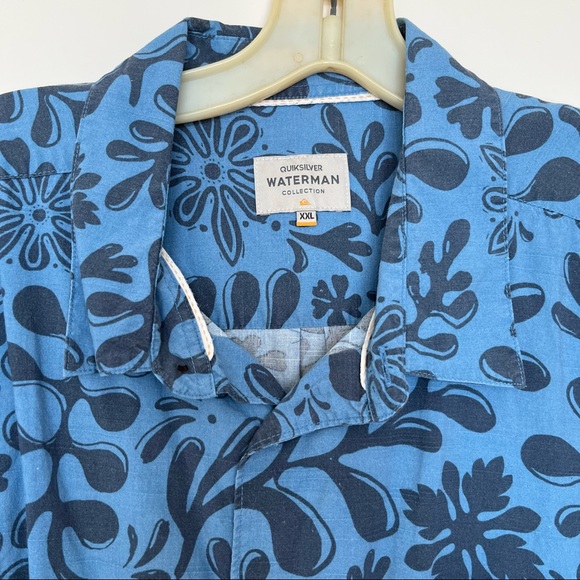 Mens Quiksilver Waterman Button Down Shirt - Picture 6 of 10